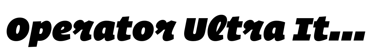 Operator Ultra Italic